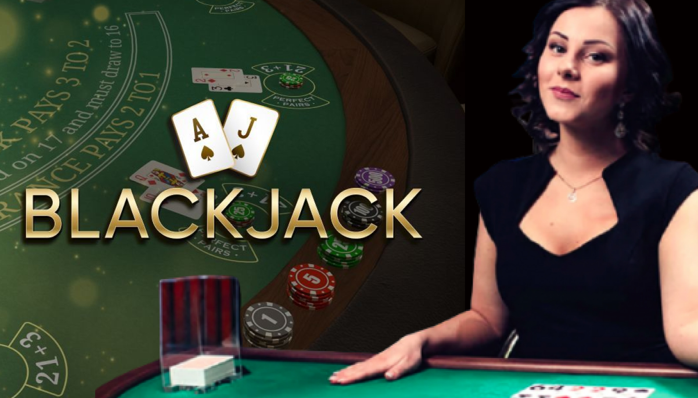 Blackjack-pöytä – live-jakaja ja korttipeli, jossa strategialla on merkittävä rooli
