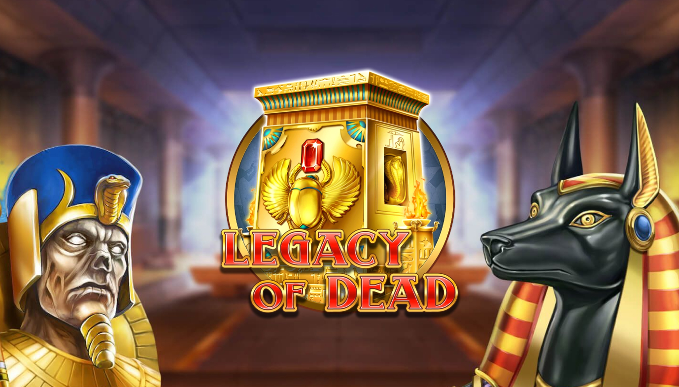 Legacy of Dead -pelin kuva, jossa näkyy muinaisen Egyptin teema ja hautakammio.